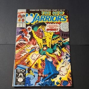 Marvel The New Warriors Comic - Vibrant Yellow and Red Cover